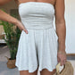 🎉Hot Sales-49% OFF💃Strapless Off Shoulder Pleated Flowy Short Romper
