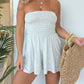 🎉Hot Sales-49% OFF💃Strapless Off Shoulder Pleated Flowy Short Romper