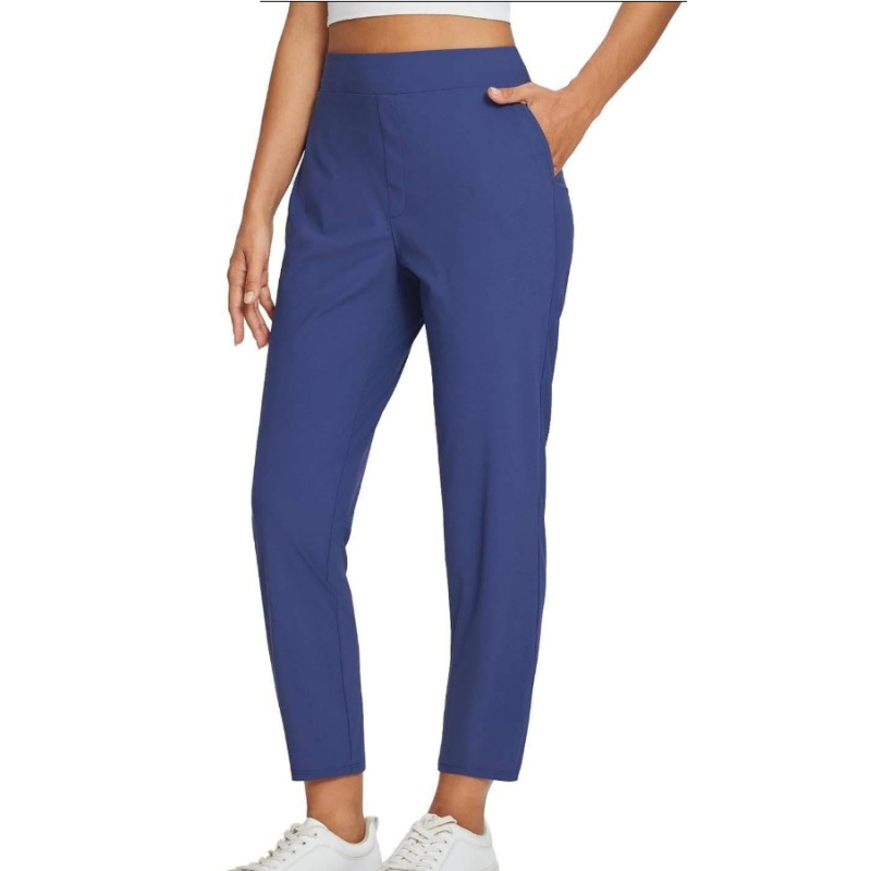 🍃Women's Elastic High-Waist Pants - Secure Pockets, Slim Fit