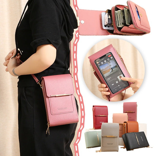 👜 50% OFF NOW! 📱 Women's Touch Screen Messenger Bag – Smart Phone Charging, Anti-Theft & Water-Resistant ✨