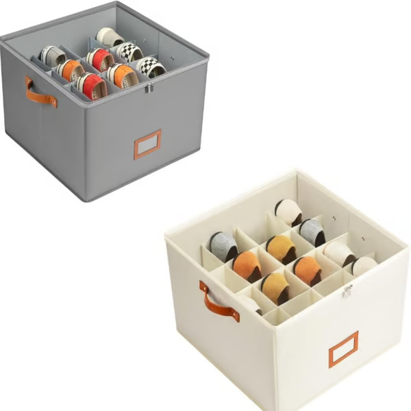 ⏰🔥LIMITED TIME 49% OFF! 👟 Fabric Shoe Organizer Storage Box – Foldable, Large Capacity, Dustproof & Breathable for Closet & Bedroom 🧺✨