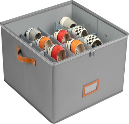 ⏰🔥LIMITED TIME 49% OFF! 👟 Fabric Shoe Organizer Storage Box – Foldable, Large Capacity, Dustproof & Breathable for Closet & Bedroom 🧺✨