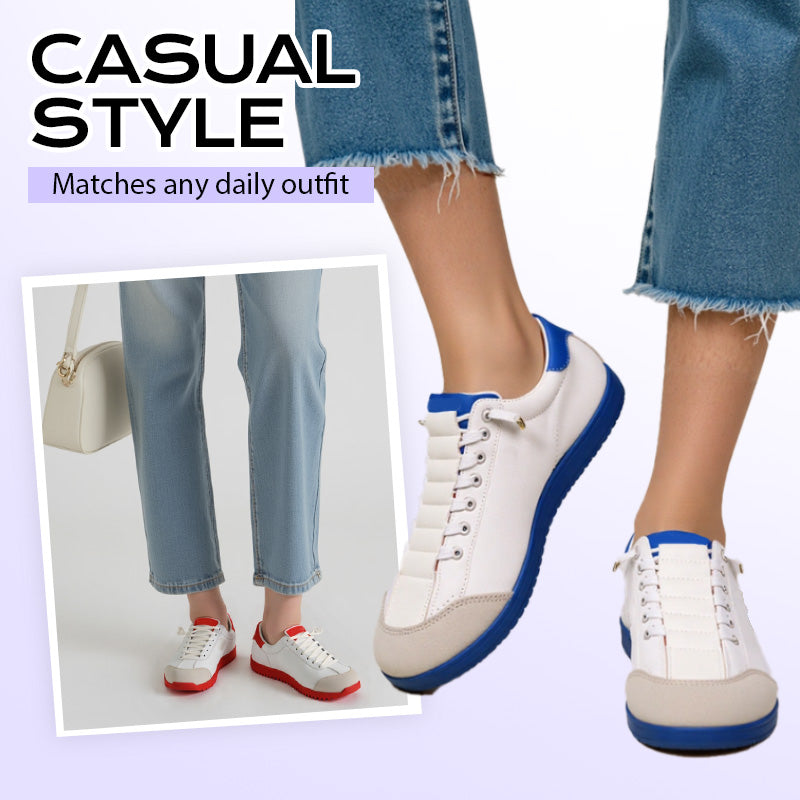 ⏳Time-Limited Special⏰Women's Wide Toe Casual Sneakers – Lightweight, All-Day Comfort & Slip-Resistant Flat Sole 👟☁️