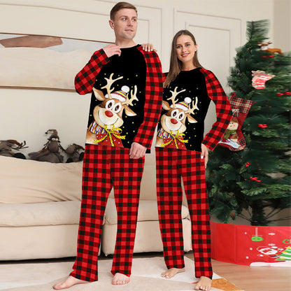 🎄Early Christmas promotion 49% OFF🎁Family Reindeer Print Christmas Pajamas Set