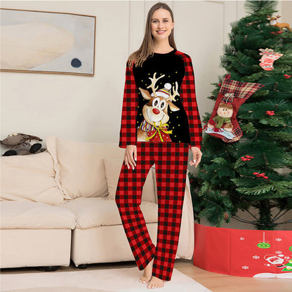 🎄Early Christmas promotion 49% OFF🎁Family Reindeer Print Christmas Pajamas Set
