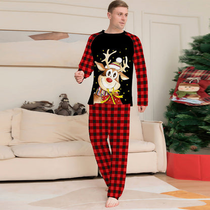 🎄Early Christmas promotion 49% OFF🎁Family Reindeer Print Christmas Pajamas Set