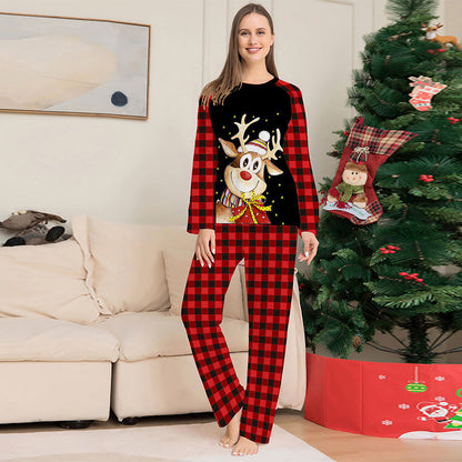 🎄Early Christmas promotion 49% OFF🎁Family Reindeer Print Christmas Pajamas Set