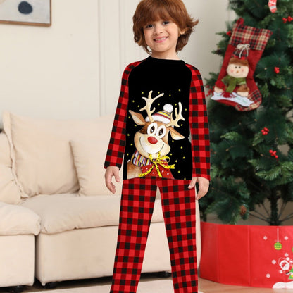 🎄Early Christmas promotion 49% OFF🎁Family Reindeer Print Christmas Pajamas Set