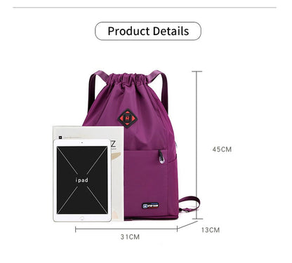 ⏰LIMITED TIME 50% OFF!🎒2026 Large Capacity Foldable Drawstring Sports Backpack – Lightweight, Durable & Perfect for Travel & Gym 💪✨