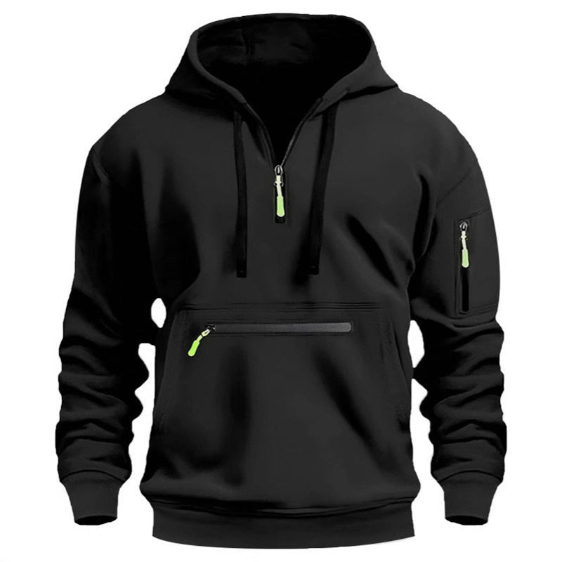Men's Warm Utility Quarter-Zip Hoodie -👏Comfort, style, and practicality are combined in one versatile piece!