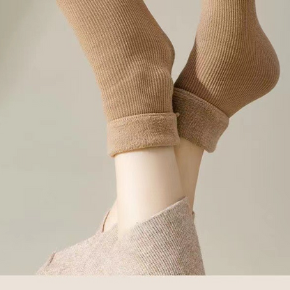 Women's Thickened Warm Solid Color Mid-Calf Socks（50% OFF）