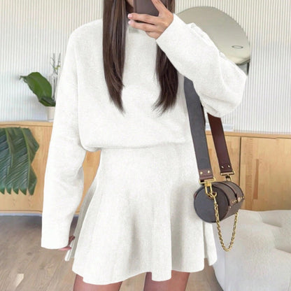💖Black Friday Mega Deal – 50% off!💖 ✨Women's Mock Neck Knit A-Line Mini Dress