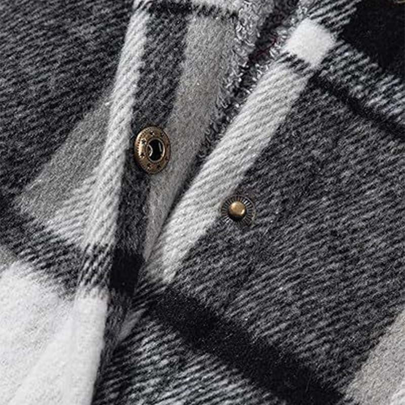🎉 Last Day Promotion-60% OFF 🧥Women’s Classic Cozy Plaid Hooded Jacket