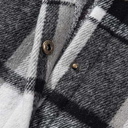 🎉 Last Day Promotion-60% OFF 🧥Women’s Classic Cozy Plaid Hooded Jacket