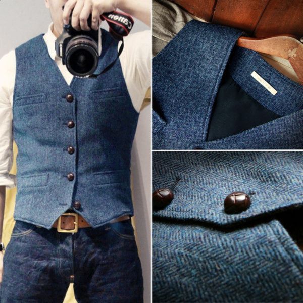 ✨ Timeless Tailoring | Men's Slim-Fit V-Neck Business Vest
