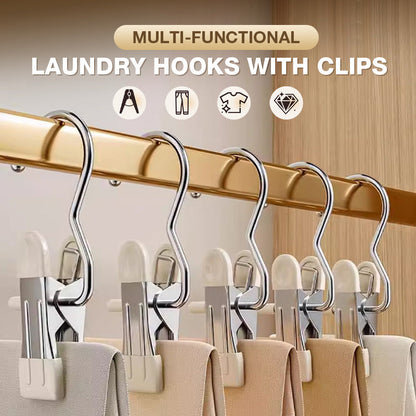 🥳2026 HOT SALE🥳💝Multi-functional Laundry Hooks with Clips