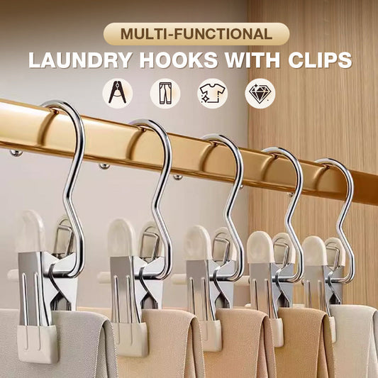 🥳2026 HOT SALE🥳💝Multi-functional Laundry Hooks with Clips