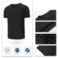 Men's Crew Neck T-Shirt with Raglan Short Sleeves