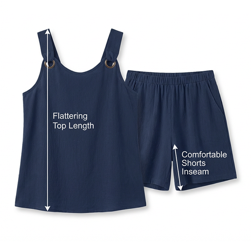 ⌛Limited-time offer-Casual Sleeveless Top and Shorts Lounge Set