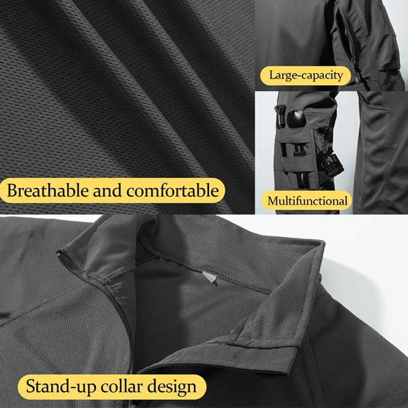 50% OFF! 💎 Durable Multi-Pocket Outdoor Workout Shirt – Breathable, Rugged & Tactical-Ready 🌲💪