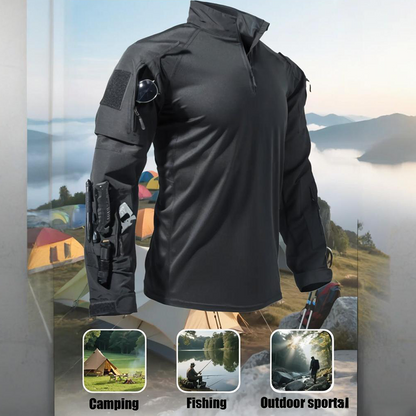 50% OFF! 💎 Durable Multi-Pocket Outdoor Workout Shirt – Breathable, Rugged & Tactical-Ready 🌲💪
