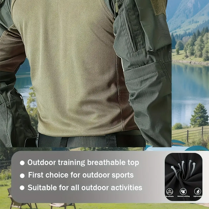 50% OFF! 💎 Durable Multi-Pocket Outdoor Workout Shirt – Breathable, Rugged & Tactical-Ready 🌲💪