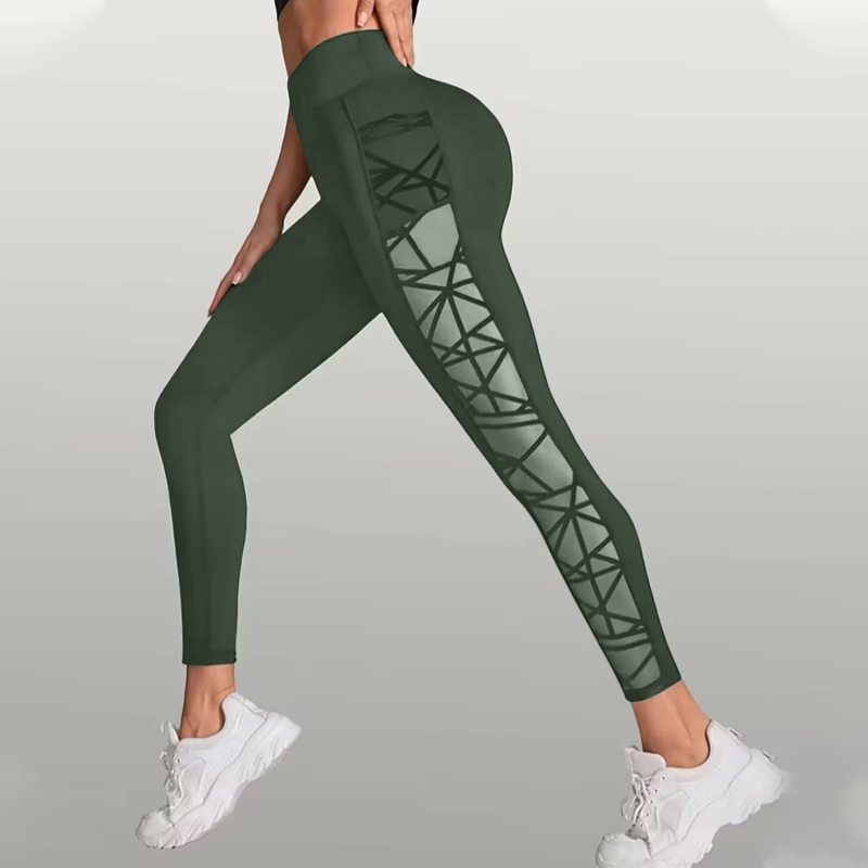 ⏳Time-Limited Special⏰Women's High-Waisted Mesh Yoga Pants – Butt-Lifting, Heart Detail & Phone Pocket (7 Colors)