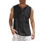 ⌛Limited-Time Offer-Men's Casual Sleeveless Lace-Up Tank Top