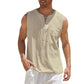 ⌛Limited-Time Offer-Men's Casual Sleeveless Lace-Up Tank Top