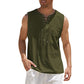 ⌛Limited-Time Offer-Men's Casual Sleeveless Lace-Up Tank Top
