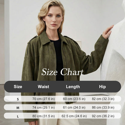 ⏰Last Day Sale 50% Off💃Women's Suede-Like Cropped Bomber Jacket