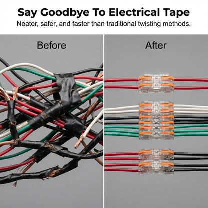 ⚡ 50% OFF TOOL-FREE TERMINALS! ✨ Tool-free installation & secure copper connection for all cable types 🔌