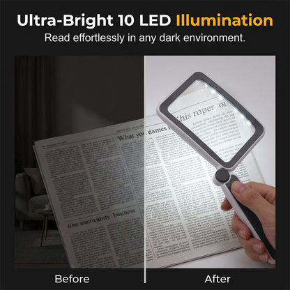🔥Folding Handheld Magnifying Glass with Light for Reading