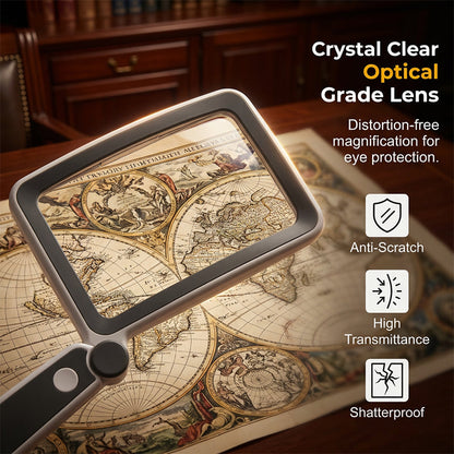 🔥Folding Handheld Magnifying Glass with Light for Reading