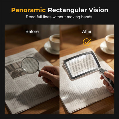 🔥Folding Handheld Magnifying Glass with Light for Reading