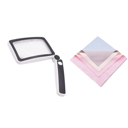 🔥Folding Handheld Magnifying Glass with Light for Reading