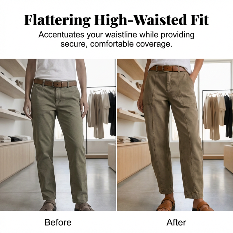 👖 50% OFF NOW! Women's High-Waist Tapered Utility Pants – Slimming Fit, Practical Pockets & Wrinkle-Resistant Fabric ✨👜