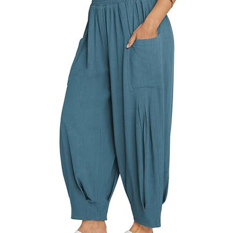 📢📢Limited-time 50% off-Women's Casual Loose High-Waisted Harem Pants