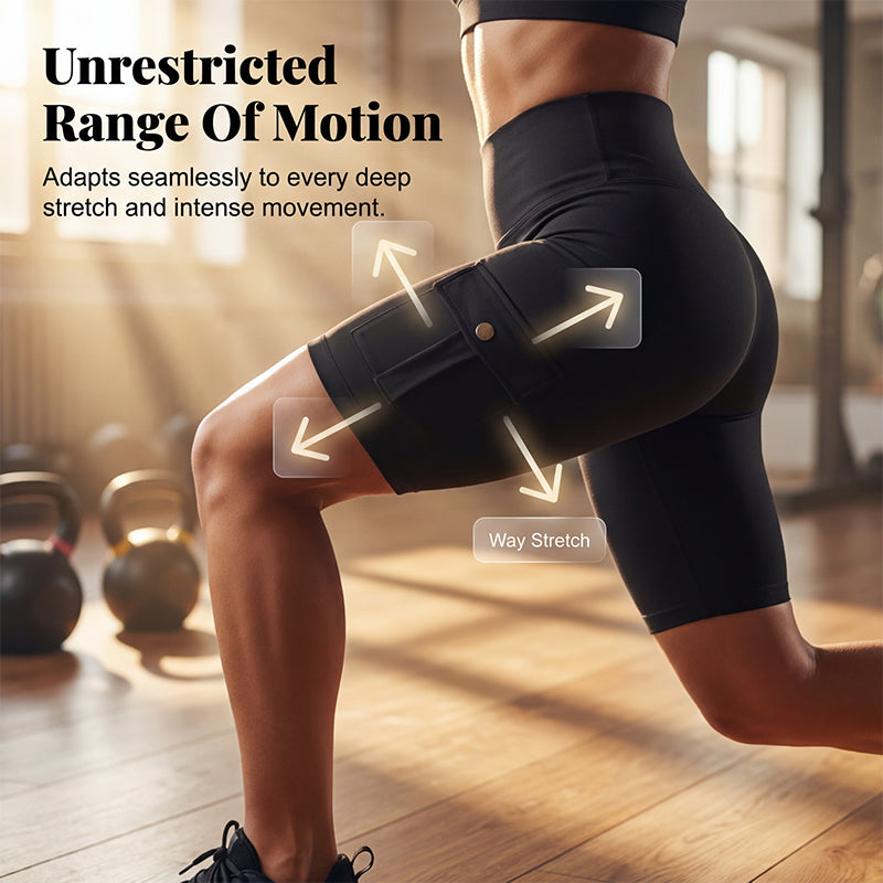 💥🧘‍♀️🍑 50% OFF! High‑Waist Butt‑Lifting Shorts – 4‑way stretch, squat‑proof. Pockets for phone & keys. Gentle tummy control, all‑day comfort. Your workout bestie. 🩳✨