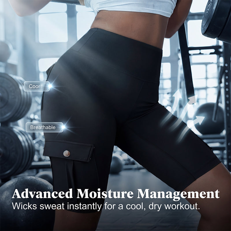 💥🧘‍♀️🍑 50% OFF! High‑Waist Butt‑Lifting Shorts – 4‑way stretch, squat‑proof. Pockets for phone & keys. Gentle tummy control, all‑day comfort. Your workout bestie. 🩳✨