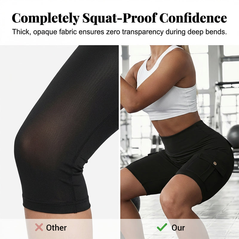 💥🧘‍♀️🍑 50% OFF! High‑Waist Butt‑Lifting Shorts – 4‑way stretch, squat‑proof. Pockets for phone & keys. Gentle tummy control, all‑day comfort. Your workout bestie. 🩳✨