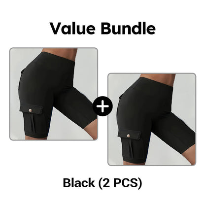 💥🧘‍♀️🍑 50% OFF! High‑Waist Butt‑Lifting Shorts – 4‑way stretch, squat‑proof. Pockets for phone & keys. Gentle tummy control, all‑day comfort. Your workout bestie. 🩳✨