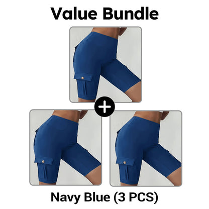 💥🧘‍♀️🍑 50% OFF! High‑Waist Butt‑Lifting Shorts – 4‑way stretch, squat‑proof. Pockets for phone & keys. Gentle tummy control, all‑day comfort. Your workout bestie. 🩳✨
