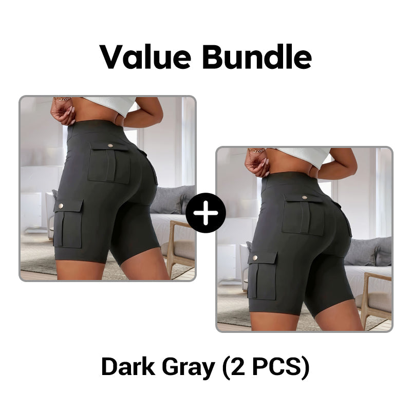 💥🧘‍♀️🍑 50% OFF! High‑Waist Butt‑Lifting Shorts – 4‑way stretch, squat‑proof. Pockets for phone & keys. Gentle tummy control, all‑day comfort. Your workout bestie. 🩳✨