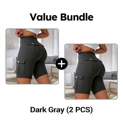 💥🧘‍♀️🍑 50% OFF! High‑Waist Butt‑Lifting Shorts – 4‑way stretch, squat‑proof. Pockets for phone & keys. Gentle tummy control, all‑day comfort. Your workout bestie. 🩳✨