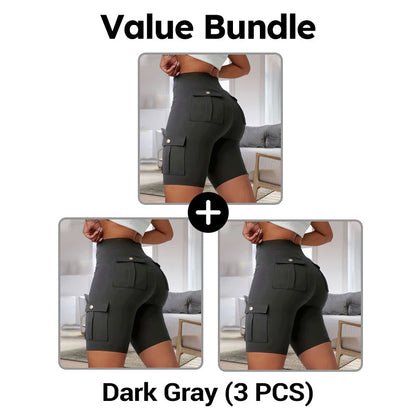 💥🧘‍♀️🍑 50% OFF! High‑Waist Butt‑Lifting Shorts – 4‑way stretch, squat‑proof. Pockets for phone & keys. Gentle tummy control, all‑day comfort. Your workout bestie. 🩳✨