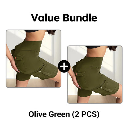 💥🧘‍♀️🍑 50% OFF! High‑Waist Butt‑Lifting Shorts – 4‑way stretch, squat‑proof. Pockets for phone & keys. Gentle tummy control, all‑day comfort. Your workout bestie. 🩳✨