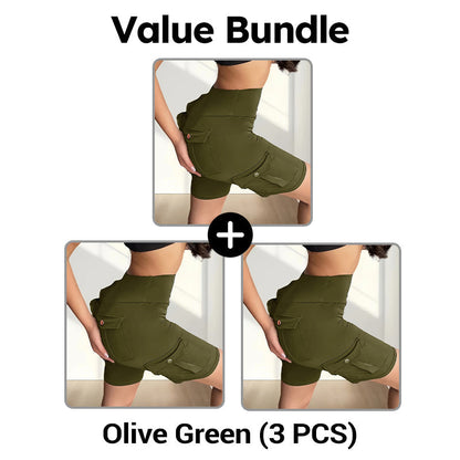 💥🧘‍♀️🍑 50% OFF! High‑Waist Butt‑Lifting Shorts – 4‑way stretch, squat‑proof. Pockets for phone & keys. Gentle tummy control, all‑day comfort. Your workout bestie. 🩳✨