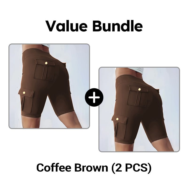 💥🧘‍♀️🍑 50% OFF! High‑Waist Butt‑Lifting Shorts – 4‑way stretch, squat‑proof. Pockets for phone & keys. Gentle tummy control, all‑day comfort. Your workout bestie. 🩳✨