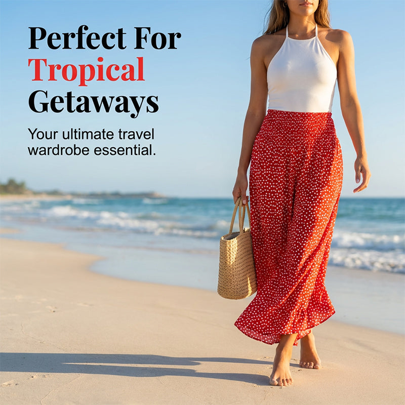 💖50% OFF🌺Women’s Flowy High Waist Wide-Leg Pants – Slimming, Comfy & Chic